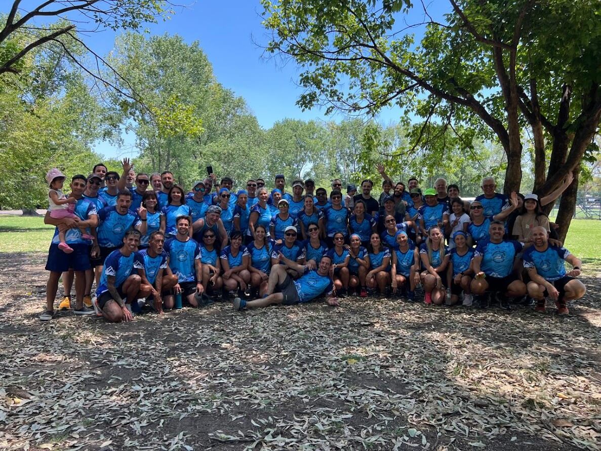 Grupo corriendo junto